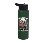 Get in Loser We're Going to Therapy Stainless Steel Insulated Water Bottle