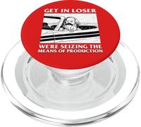 Get In Loser We're Seizing The Means Of Production Karl Marx PopSockets PopGrip for MagSafe