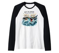 Get in Loser Will of God Christian Humor Design Raglan Baseball Tee