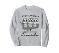 Get In Scavenger We're Going Thrifting Funny Raccoon Sweatshirt