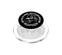Get in sit down shut up and hold on Funny Golf Cart Design PopSockets PopGrip for MagSafe