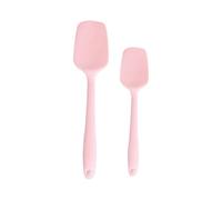 Get It Right Premium Seamless Spoonula - Non-Stick Heat Resistant Silicone Scraper Spatula - Perfect for Mixing, Serving, Scraping, Stirring, and More - 8” mini and 11" Large Ultimate (Pink)