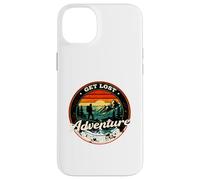 Get Lost Adventure Find Yourself Retro Sunset Hiking Design Case for iPhone 14 Plus