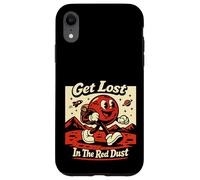 Get Lost In The Red Dust Funny Mars Retro Cartoon Space Case for iPhone XR