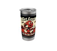 Get Lost in The Red Dust Funny Mars Retro Cartoon Space Stainless Steel Insulated Tumbler