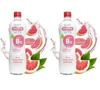 Get More Vits - B12 Vitamins Still Pink Grapefruit Flavoured Spring Water (12 x 500ml), Supports Energy Release, Tackle Tiredness & Fatigue, Natural Flavours, Sugar Free, Low Calorie, Vegan