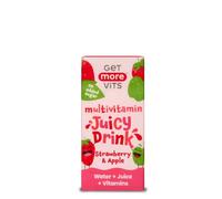 Get More Vits - Multivitamin Juicy Drink Strawberry and Apple, 6x3x200ml