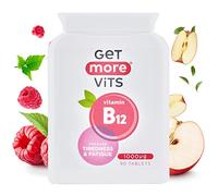 Get More Vits - Vitamin B12 (90 Tablets), 90 1000µg Daily Servings, Tackles Tiredness & Fatigue, Promotes Stronger Immune System, Boosts Normal Cell Growth, Vegetarian, Vegan, Food Supplement