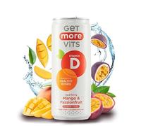 Get More Vits - Vitamin D Mango & Passionfruit Spring Water, 12 x 330ml
