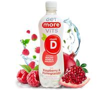 Get More Vits - Vitamin D Raspberry & Pomegranate Spring Water, 12 x 500ml