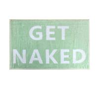 Get Naked Absorbent Microfiber Bath Rug, Non-Slip Shower Mat, 50 x 80 cm (Green)