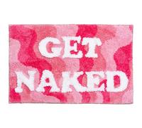Get Naked Bath Mat, Preppy Room Decor, Pink Bathroom Rugs,Thick Cute Bath Mat, Soft Non Slip mat, Funky Fun Preppy Rugs for Apartment Decor, Machine Washable Rug 32x20inch