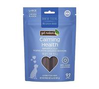 Get Naked Calming Dental Sticks for Dogs - Grain-Free Chicken Flavor, Anxiety Relief with Chamomile, Passion Flower, No CBD, Tartar Control, Gluten-Free - Large Sticks 6.6 oz Bag
