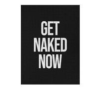 Get Naked Now Themed Wooden Jigsaw Puzzle for Adults, 500 PCS