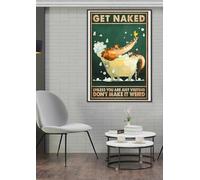 Get Naked Unless You Are Just Visiting Don'T Make It Weird Retro Metal Tin Sign 8X12 Inches