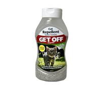 GET OFF | Cat & Dog Repellent Granules - Easy to Use Natural Aromatic Plant Oil Formula, Deters Scratching, Digging & Fouling, 600ml Treats up to 140m²