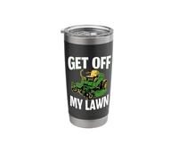 Get Off My Lawn - Green Lawnmower Stainless Steel Insulated Tumbler