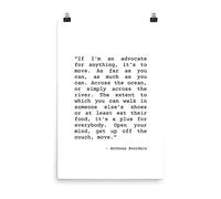 Get Off The Couch. Move. | Anthony Bourdain Quote Print | Travel Poster