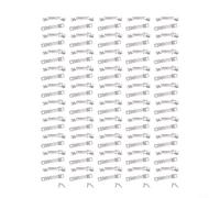 Get Organized Use Our Comprehensive Package of Fifty Sawtooth Hangars and One Hundred Essential Mounting Screws (Silver )