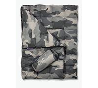 Get Out Gear Cuddly Camping Blanket, Padded, Foldable, Lightweight and Warm for Travel, Stadium, Festivals, Beach or Hammock, 302cm3/kg Filling Power, Water Resistant Duvet for Backpack Travel