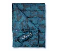 Get Out Gear Down Camping Blanket, Padded, Foldable, Lightweight and Warm for Travel, Stadium, Festivals, Beach or Hammock, 302 cm3/kg Filling Power, Water Resistant Duvet for Backpack Travel