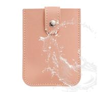 Get out of the card holder - stackable PU leather case, compact credit organiser | sleek slim wallet with instant closure, multi-plane layout for business cards, pink, Se référer au descriptif, Refer