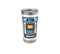 Get Out Some Cash Automatic Teller Machine ATM Bank Stainless Steel Insulated Tumbler