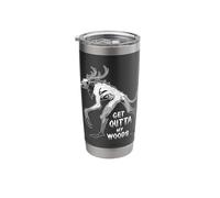 Get Outta My Woods Wendigo Cryptid Forest Monster Cryptid Stainless Steel Insulated Tumbler