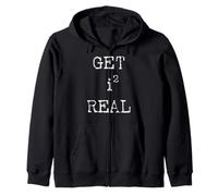 GET REAL imaginary number Funny math humor Zip Hoodie