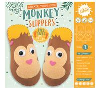 Express Yourself MIP Get Set Make Create Your Own Felt Monkey Slippers Craft Kit for Kids GSET020
