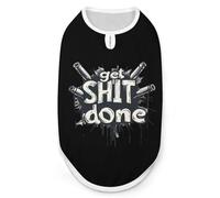 Get Shit Done Dog And Cat Clothes Pet Summer Sleeveless T Shirt Basic Vest L