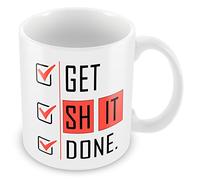 'Get Shit Done - Funny Quote Gift Novelty Mug - Ideal for office, colleague, work, christmas
