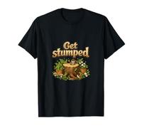 Get Stumped Plant Parent Cottagecore Tree Stump Design T-Shirt