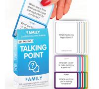 GET Talking: Family - 150 Expert-Written Questions Age 5+ on 50 Conversation Starter Cards for Families - Fun Family Conversation Starter Card Game for Kids and Adults to Enjoy Together