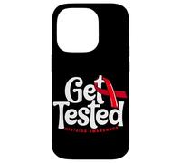 Get Tested HIV & AIDS Awareness Red Ribbon Case for iPhone 14 Pro