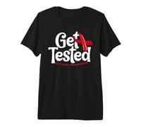 Get Tested HIV & AIDS Awareness Red Ribbon Premium T-Shirt