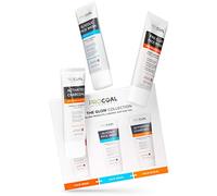 Get The Glow Collection Skincare Gift Set by Procoal - Giftset Includes Face Scrub 70ml, Glycolic Face Wash 70ml and Pink Clay Mask 70ml, Vegan, Cruelty-free, Made in UK