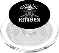 Get The Hell Out Of My Kitchen | Funny Cook Chef Skeleton PopSockets PopGrip for MagSafe