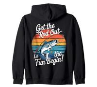 Get The Rod Out Let The Fun Begin Fishing Zip Hoodie