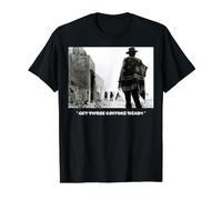 Get Three Coffins Ready Spaghetti Westerns Man with no Name Value Graphic T-Shirt, Men, Black, XL