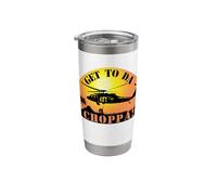Get to Da Choppa Funny Retro Stainless Steel Insulated Tumbler