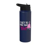 Get to Ring that Bell Cancer Chemo Radiation Milestone Stainless Steel Insulated Water Bottle