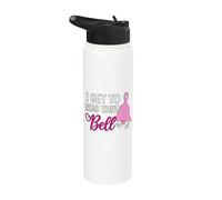 Get to Ring that Bell Cancer Chemo Radiation Milestone Stainless Steel Insulated Water Bottle