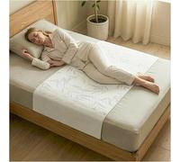 Get Trend Bamboo Incontinence Bed Sheet, Single 100% Waterproof Mattress Protector Pad with Tucks, Leakproof & Washable Incontinence Bed Pad, Reusable Wetting Sheet for Adults Kids & Elderly (Single)