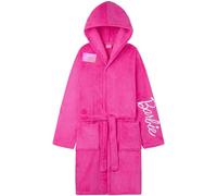 Get Trend Barbie Dressing Gown for Girls Teens, Fleece Changing Robe With Cute Hood, Cosy Loungewear Bathrobe, Gifts for Her (5-6 Years, Pink Barbie)