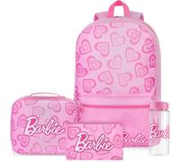 Get Trend Barbie Girls Large Backpack Set 4 Pcs, 46cm School Bag