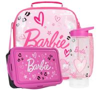 Get Trend Barbie Girls Lunch Bag Set with Bento Box & Bottle