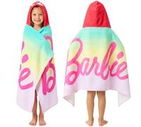 Get Trend Barbie Hooded Towels for Girls, 100% Cotton Beach & Bath Towel Ponchos, Soft & Absorbent Kids Shower Swimming Wrap & Changing Robe, Pool, Travel & Holiday Essentials (Multi Barbie)