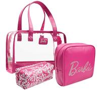 Get Trend Barbie Toiletry Bag Set for Women & Girls, 3 Piece