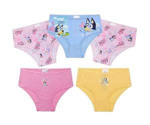 Get Trend Bluey Knickers for Girls Breathable Cotton Panties Toddlers Underwear Pack of 5 Soft Underpants Girls Gifts (5-6 Years, Multi Bluey 5 Pack)